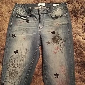 William Rast embellished skinny jeans